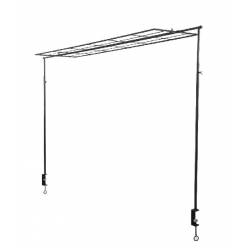 Estructura Centro Mesa Rejilla Negro 39.5x250x181Hcm