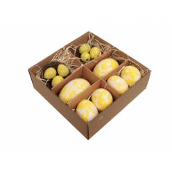 Huevos Pascua Amarillo (x12uds)