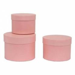 Sombrerera Chapelier Rosa (Set 3uds)