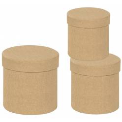 Sombrerera Chapelier Natural (Set 3uds)