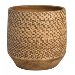 Cubremaceta Roleto Tostado 24.5x24Hcm