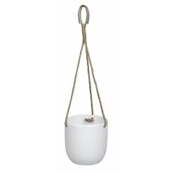 Cubremaceta Colgante Pita Blanco 15.5x16.5Hcm