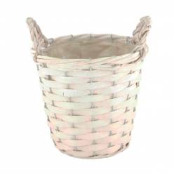 Cesta Atlantic Blanco 18x21Hcm