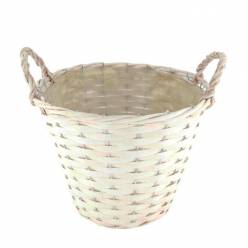 Cesta Atlantic Blanco 27x27Hcm