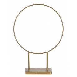 Aro Base Metal Oro 28x8x38.5Hcm