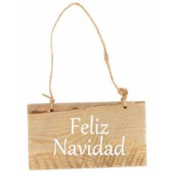 Letrero Feliz Navidad 10x1.5x18Hcm