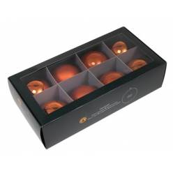 Bola Cristal Naranja 80mm "T8"