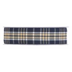 Cinta Tartan Azul/Crema 25mmx20m