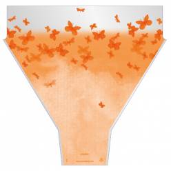 Funda Papillon Naranja 44x50Hcm (x50uds)