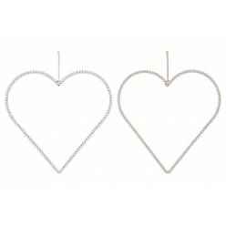 Corazon Colgante Metal con Cuerda 49x49Hcm "T2"