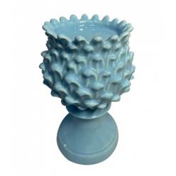 Escultura Calice Azul 14x22.5Hcm