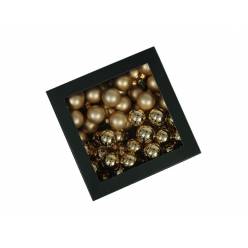 Bola Cristal Oro con Alambre 30mm "T72"