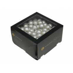 Bola Cristal Blanco Perlado con Alambre 25mm "T144"