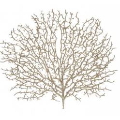 Hoja de Coral Purpurina Champagne 35x45Hcm "T6"