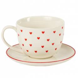 Taza Hearts Blanca �10x8Hcm "T6"