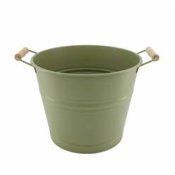 Cubo Portofino Metal Verde Musgo 30x38x25Hcm