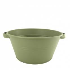 Cubo Portofino Metal Verde Musgo 30x36x15Hcm