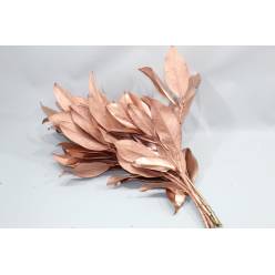 Hoja Magnolio Pintado Cobre 70cm 200gr