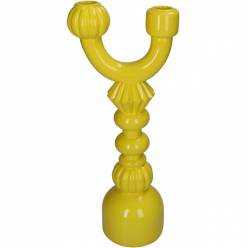 Candelabro Brick Amarillo 10x15x35Hcm