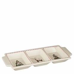 Plato Aperitivo Christmas 16.5Ax38.5Lx4.5Hcm
