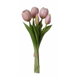 Ramo Artificial Tulipan Rosa 28cm