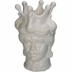 Escultura Sicilian Blanca 18x18x27Hcm