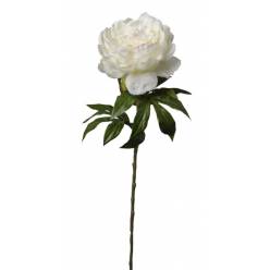 Peonia Artificial Blanco 60cm