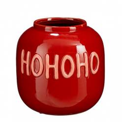 Jarron Hohoho Rojo 23x22Hcm