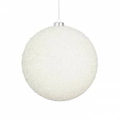 Bola Magno Purpurina Blanca 20cm