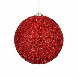 Bola Magno Purpurina Roja 20cm