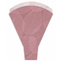 Funda Bouquet Hojas Skeleton Rosa 35x50cm (x50uds)