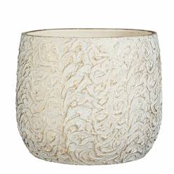 Cubremaceta Olaya Crema 32x25Hcm