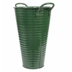 Cubeta Metal Verde Oliva 20x30Hcm