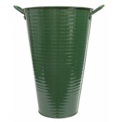 Cubeta Metal Verde Oliva 27x40Hcm