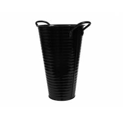 Cubeta Metal Negra 20x30Hcm