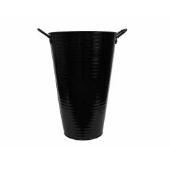 Cubeta Metal Negra 27x40Hcm