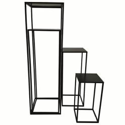 Soporte Metal Negro (Set 4uds)