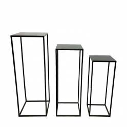 Soporte Metal Negro (Set 3uds)