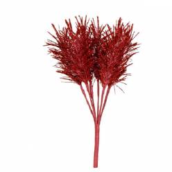 Pick Glitter Leaves Burdeos 16Hcm (6 Tallos)