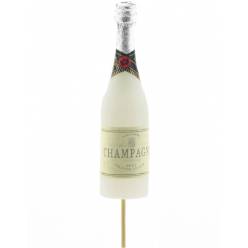 Pick Botella Champan Blanco 13Hcm "T10"