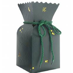 Porta Bouquet Gloria Verde 13x13x26Hcm "T10"