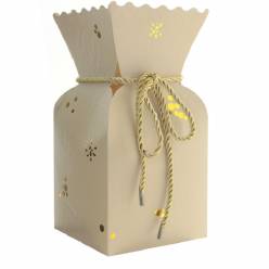 Porta Bouquet Gloria Beige 13x13x26Hcm "T10"