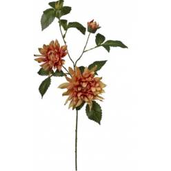 Rama Artificial Dalia Naranja 80cm