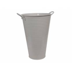 Cubeta Metal Beige Mate �26x40Hcm