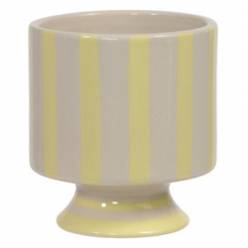 Cubremaceta Striped Amarilla �8x9.5Hcm "T6"