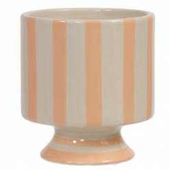 Cubremaceta Striped Naranja �8x9.5Hcm "T6"