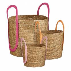 Cesto Tolga Rosa (Set 3uds)