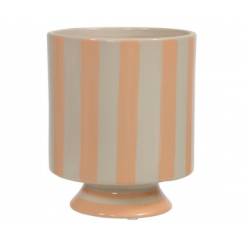 Cubremaceta Striped Naranja �12.5x16Hcm