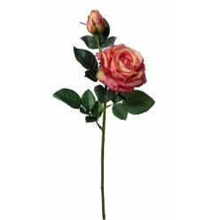 Rosa Cherry Brandy Artificial Naranja 63cm