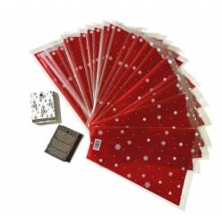 Funda Muerdago Estrellas + tarjeta (x50uds)